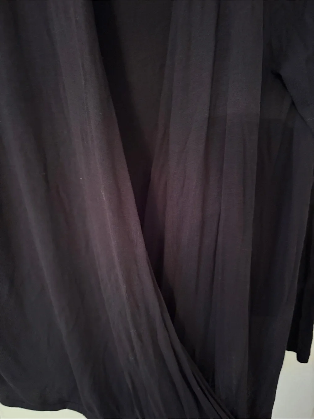 LOFT Black Draped Open-Front Criss Cross Cardigan NWT XL